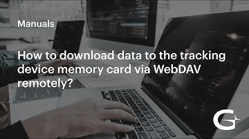 How to download data to the tracking device memory card via WebDAV remotely?