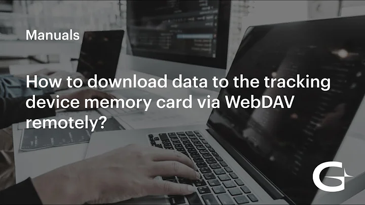How to download data to the tracking device memory card via WebDAV remotely?