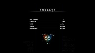 i got SS grade again in tetris effect master mode today!!!!!