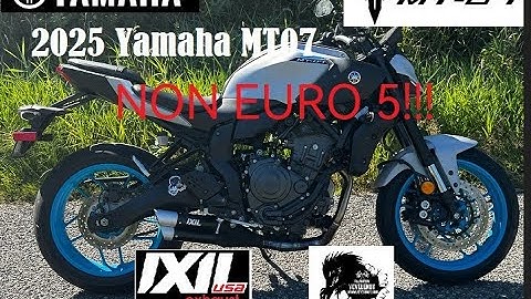 2025 Yamaha MT07; NON Euro 5 Ixil  full exhaust, testing and tuning:  Flashed by Vcyclenut