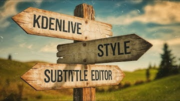 KDENLIVE: How to use The New Subtitle Style Editor - Part 1