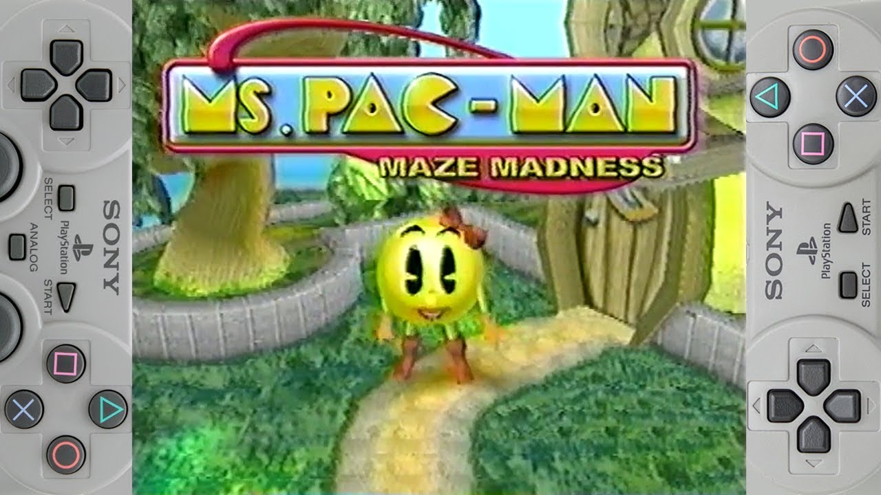 Vintage 2000 Playstation 1 PS1 Ms. Pac-Man Maze Madness Video -   Portugal