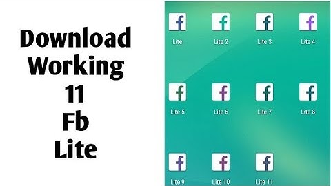 How to download 11 Facebook lite on mobile