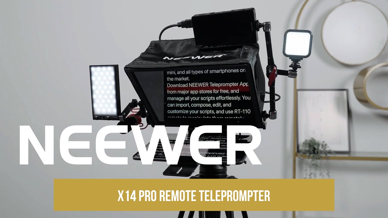 Introducing the NEEWER X14 PRO Remote Teleprompter - YouTube