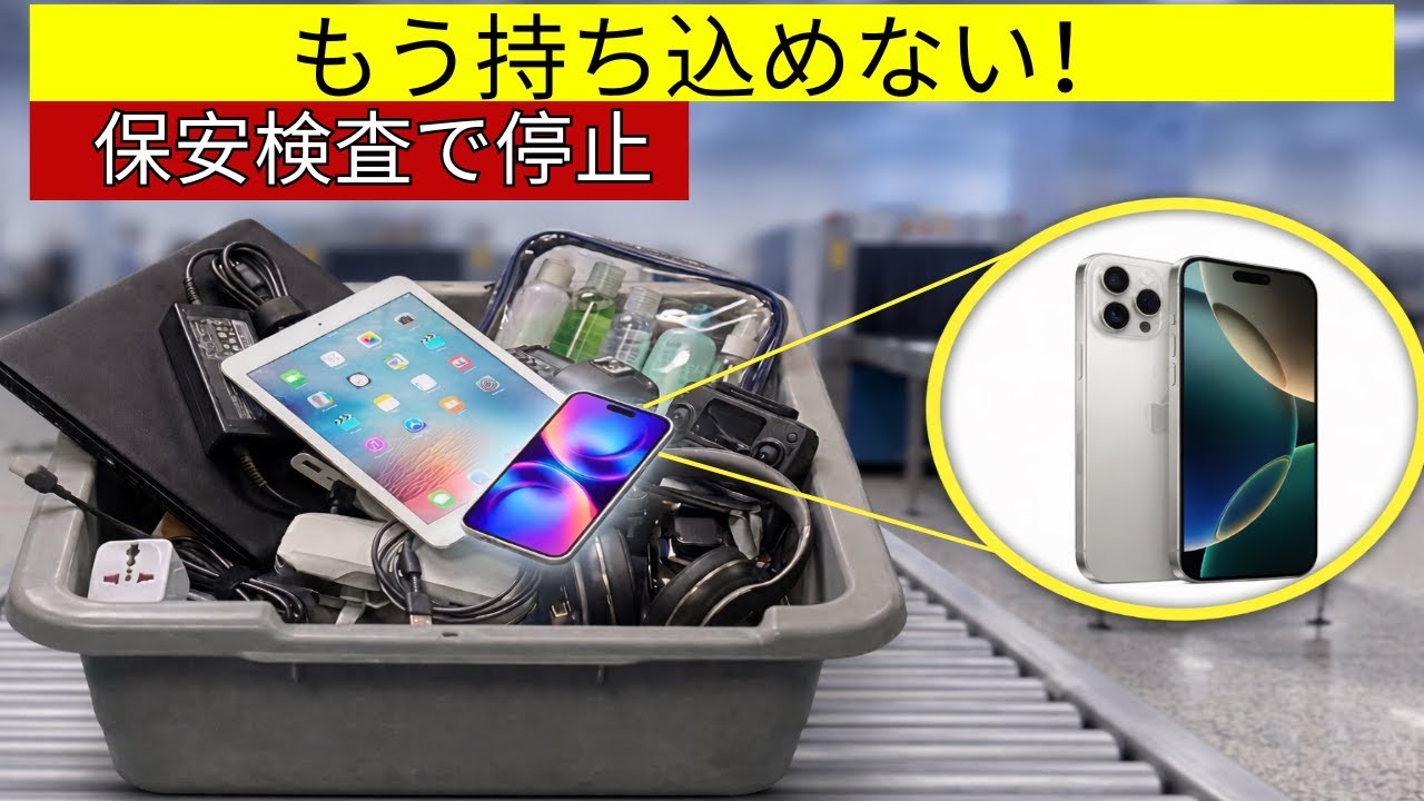 2026年から空港で没収される可能性がある電子機器15選