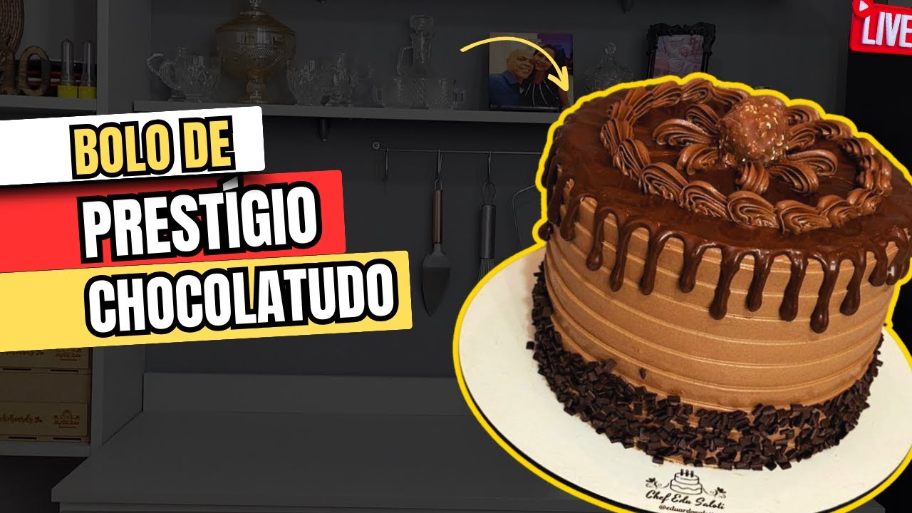 🔴Mousse Fantástico de Chocolate  para Bolo de 1.500 kg Parte 01