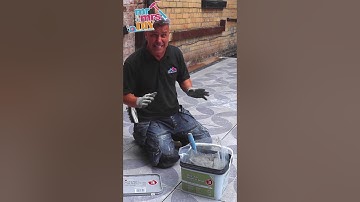 Two Ways to Grout Outdoor Tiles #shorts