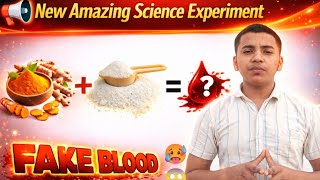 “⚠️ Haldi Me Ye Daala Aur Ban Gaya ‘Khoon’ 😱 (Don’t Try Alone!)” #experiment @INDIANSURAJEXPERIMENT