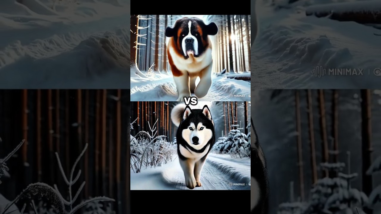 German shepherd VS Siberian husky 