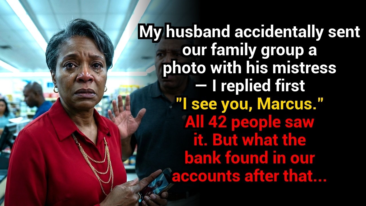 My husband accidentally sent our family group a photo with his mistress — I replied first