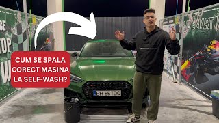 CUM SE SPALA MASINA CORECT LA SELF-WASH?