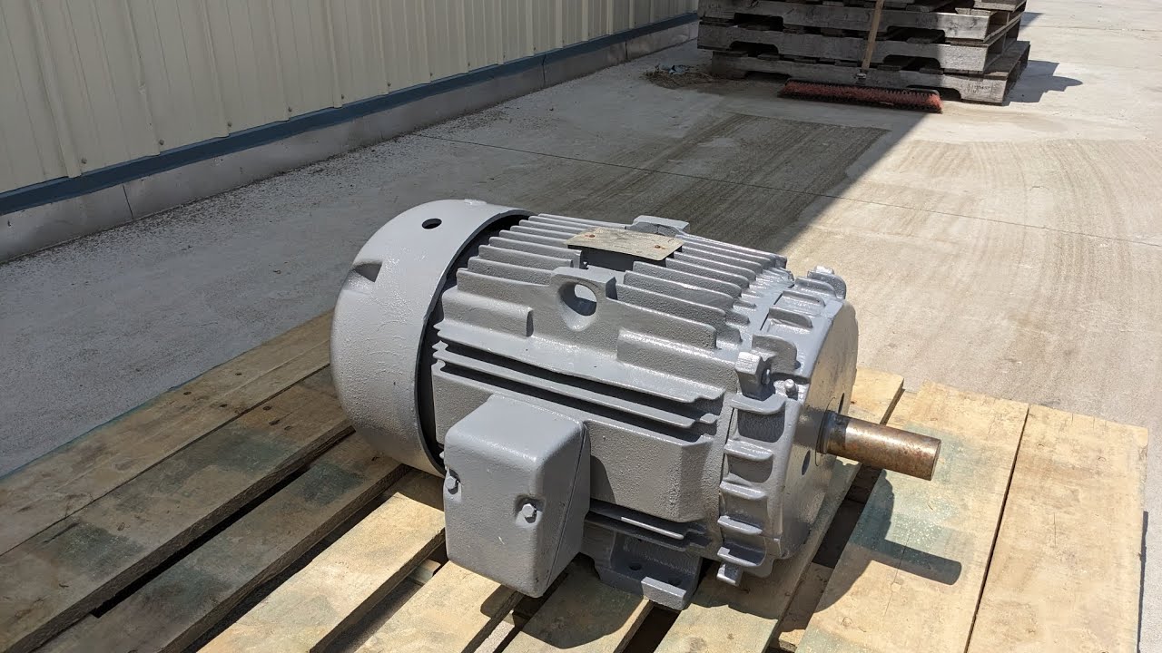15Hp GE 3 phase Electric Motor YouTube