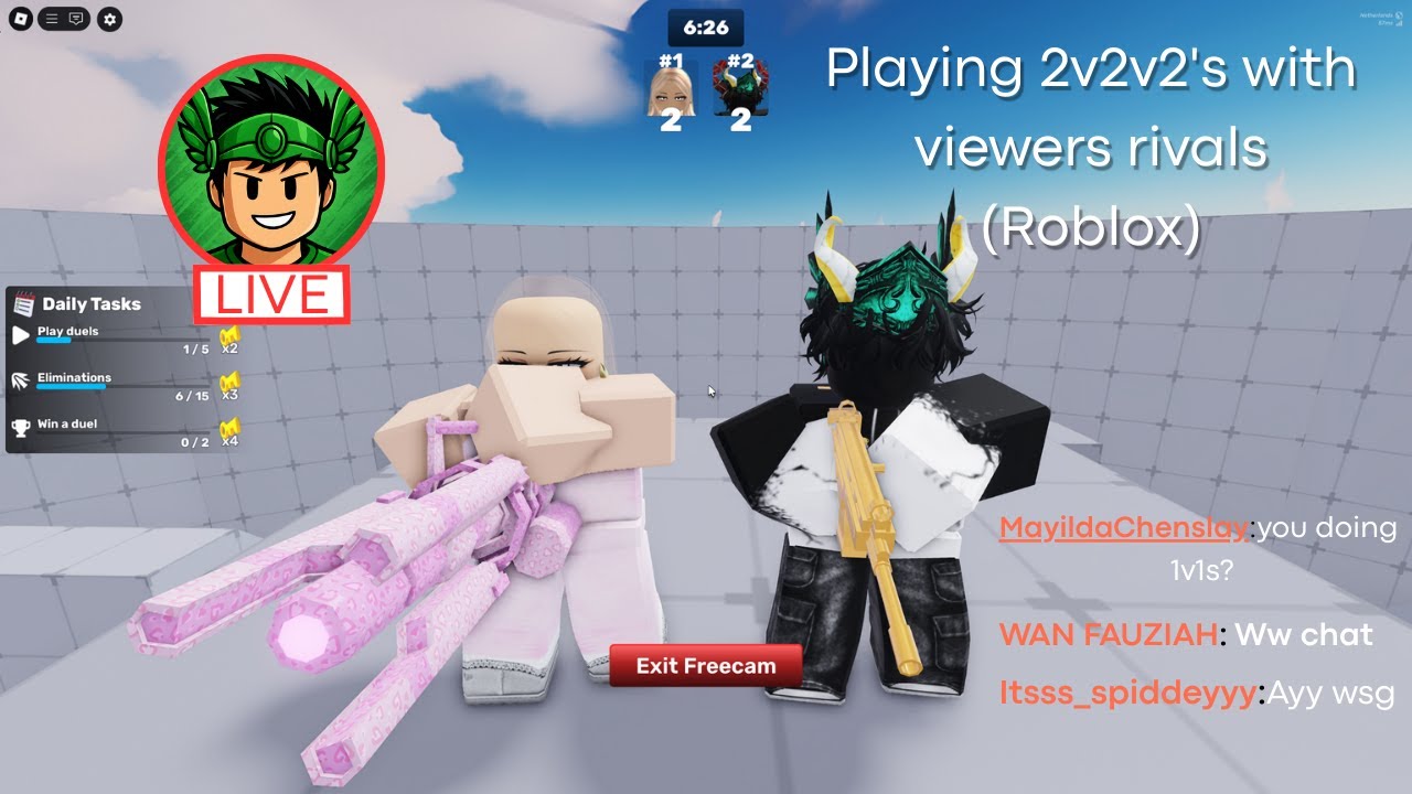 🔴[LIVE] Playing with viewers | Roblox RIVALS - YouTube