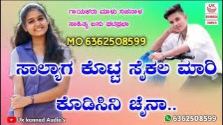ಸಾಲ್ಯಾಗ ಕೊಟ್ಟ ಸೈಕಲ ಮಾರಿ l salyag kotta saikal  mari kodisini chain l malu nipnal l Dj trending song