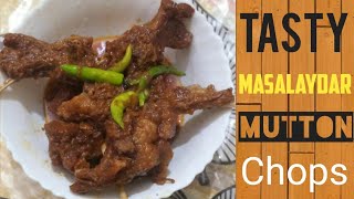 Mutton Chops ||Masalaydar mutton chops cooking food farmaskitchen