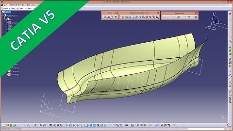Ship part 2 -  Catia v5 GSD Training - Multi section surface