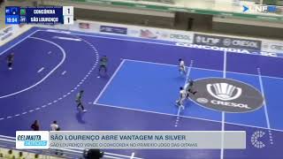 São Lourenço vence o Concórdia e larga na frente...