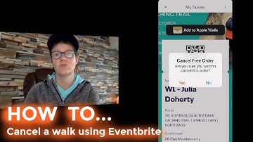 How to cancel a ticket / walk using Eventbrite