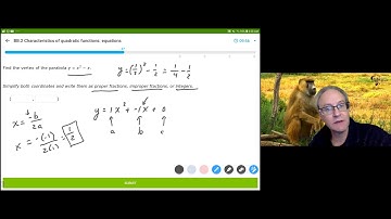 IXL Algebra1 - BB.2 Characteristics of Quadratic Functions: Equations