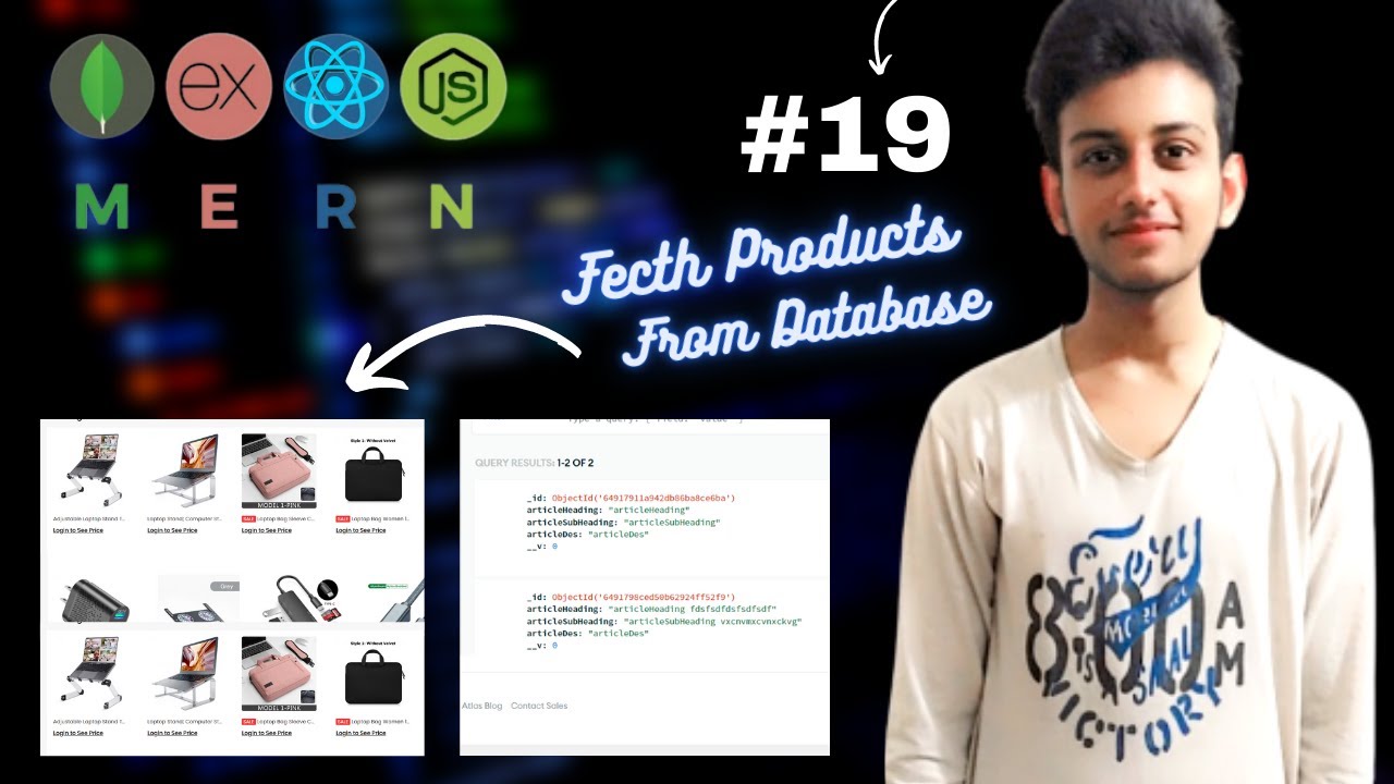 MERN STACK E-Commerce Website Tutorial #19 🔥 Fetch Data From DataBase ...