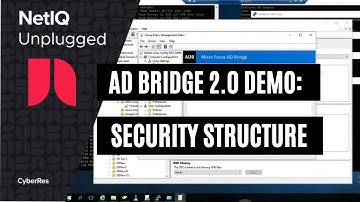 AD Bridge 2.0 Demo: Security Structure Configuration | NetIQ