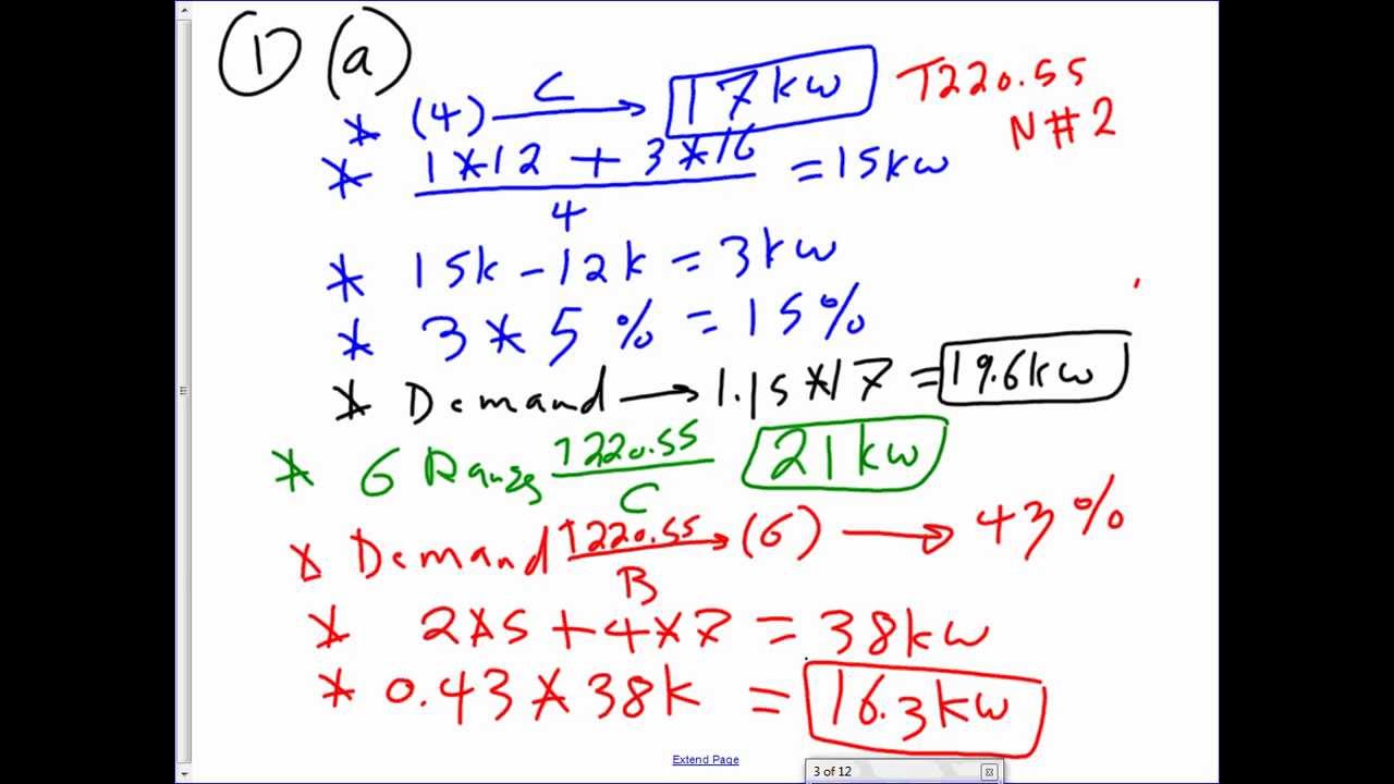 Ranges, Box Fill, Ampacity & Dwelling feeders Calculation & Sizing T01