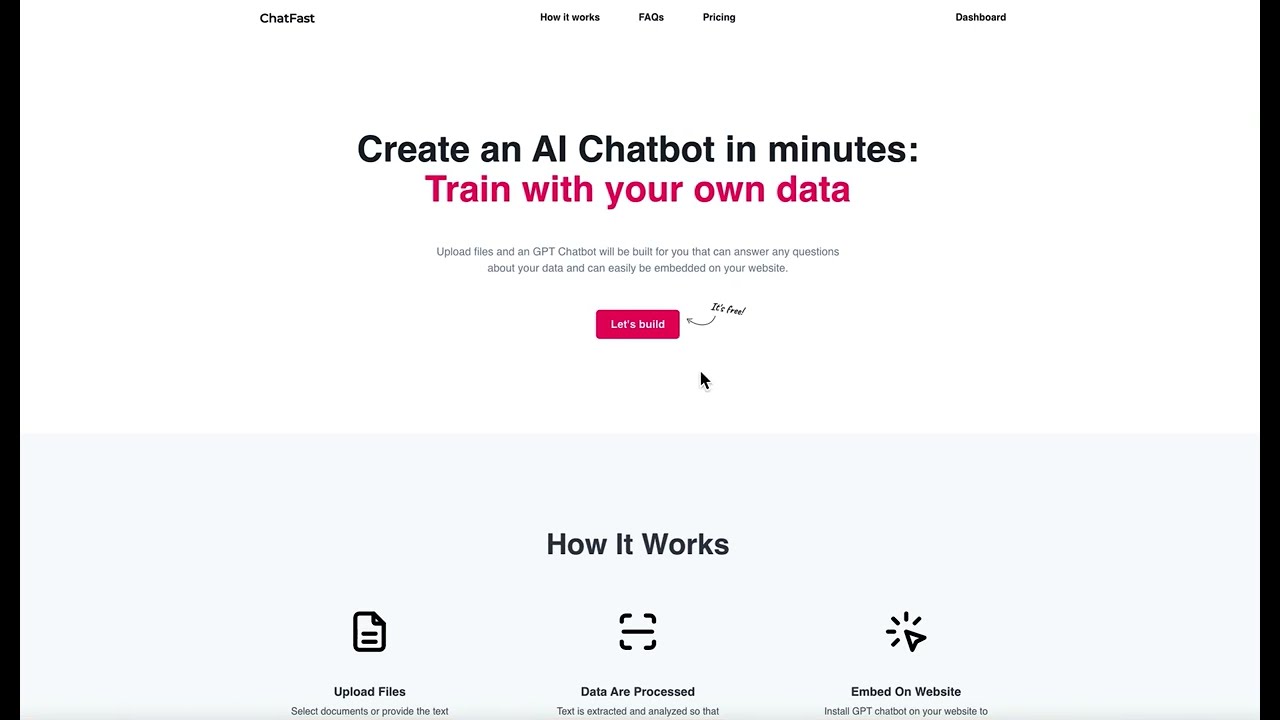 ChatFast Demo - Create GPT chatbot from your data - YouTube