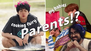 Jin and J Hope taking care of BTS like parents | Reaction