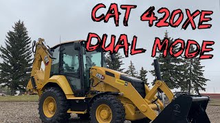 Caterpillar 420XE Backhoe  Dual Mode tutorial