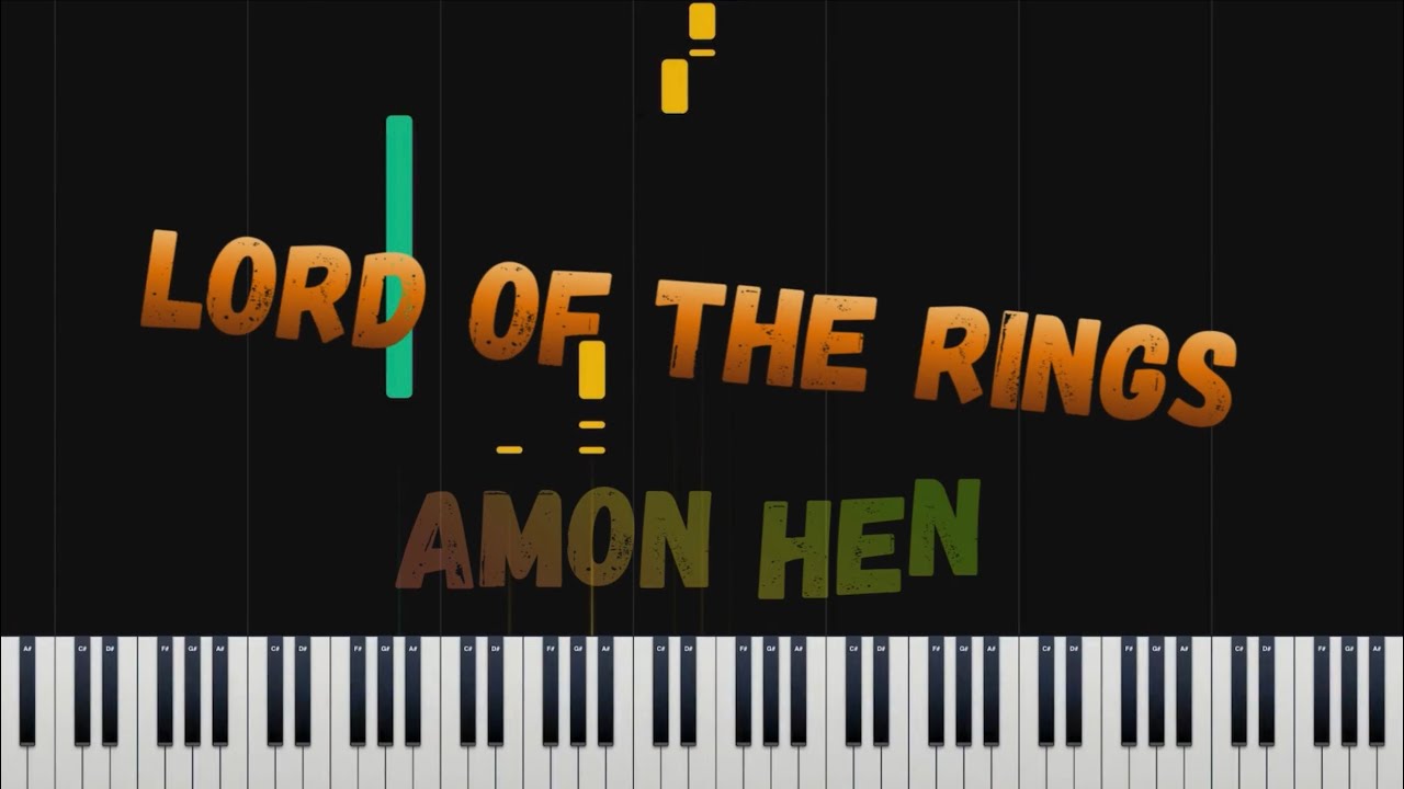 AMON HEN -LORD OF THE RINGS THEME (Piano Cover)