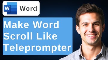 How To Make Microsoft Word Scroll Like A Teleprompter To Record At Your PC [2025 Guide]