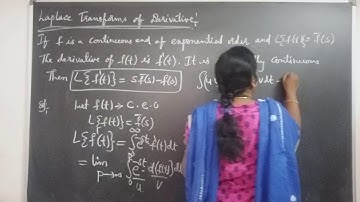 JNTU B.Tech M1 Maths. Laplace Transforms of Derivation of first, second and higher order derivative
