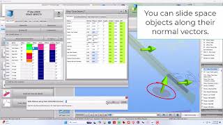 VTube-LASER Slide Space Objects Along Their Normal Vector