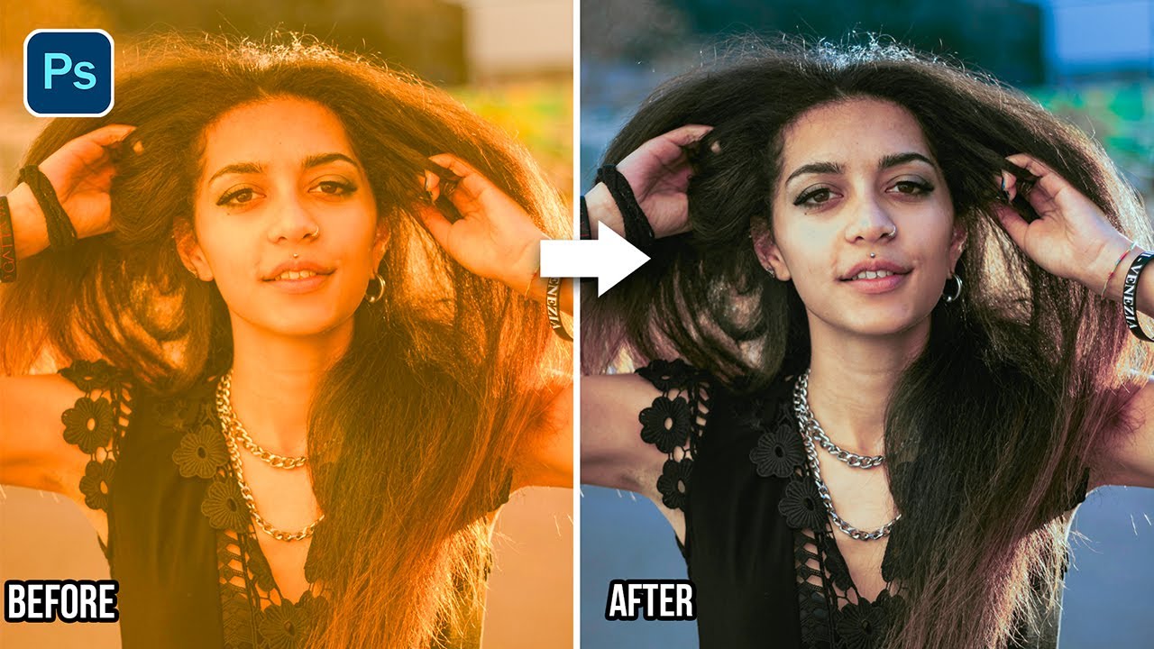 Easiest Way to Remove Ugly Yellow Color Cast in Photoshop