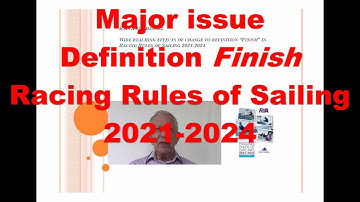 Finish Definition   Racing Rules of Sailing 2021 2024