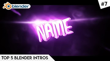 TOP 5 Blender Intro Templates #7 Free Download | FAST RENDER 2017