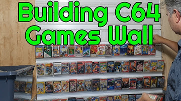 C64 Games Wall - Commodore Computer Man Cave Update no. 3