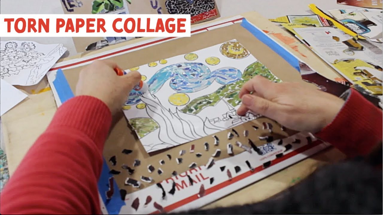 Torn Paper Collage Art Lesson