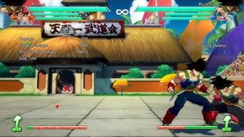 DBFZ - Bardock Self Combo Overhead Setups 2 - Corner