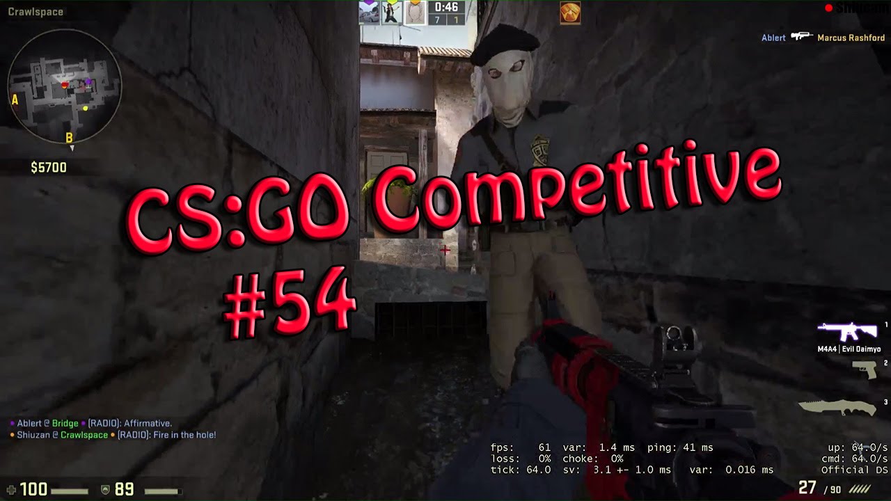 Playing On A Terrible Server! (CS:GO Competitive #54) - YouTube