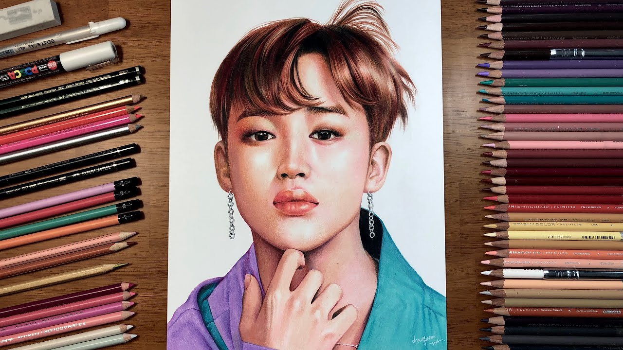 Featured image of post Jimin Colored Pencil Drawing