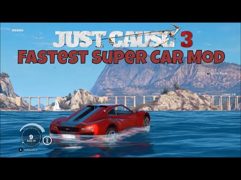 Just Cause 3 This car is too fast 2 fastest super car ever
