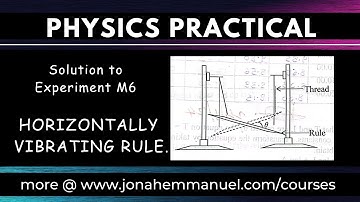 Physics Practical on Horizontally Vibrating Rule Experiment Solution #jonahemmanuel #experiment