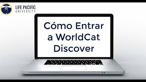 LPU - Como entrar a WorldCat Discovery
