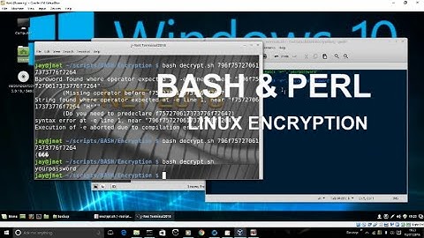 Super Simple Bash & Perl Encryption And Decryption For Linux