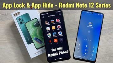 Redmi Note 12 Series - App Lock & App Hide  | For Any Redmi Phone in Hindi