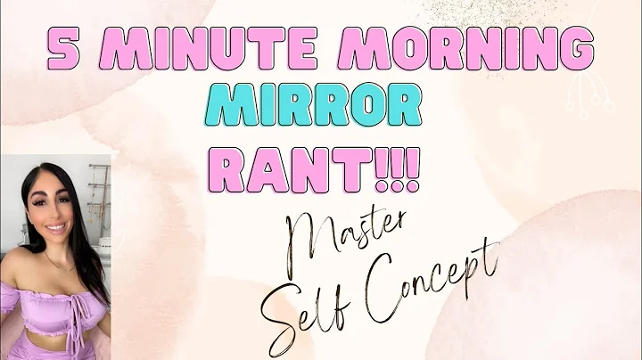 5 Minute Morning Mirror RANT #affirmations #mirror...
