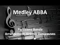 Medley abba  partitions banda brass score