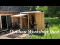 Outdoor Workshop Shed - Full Video with Timelapse