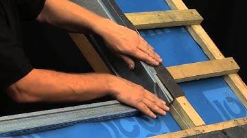 How to install a Velux roof window in a slate roof at recessed height